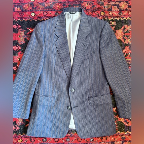 Vintage 70s 80s Wool Pinstripe Blazer – A. Gold & Sons Montreal - Picture 1 of 16